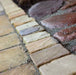 Chaussesten i sandsten Sahara