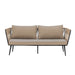 Pavone Sofa Brun Metal